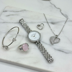 Elegant Heart & Stone 5-Piece