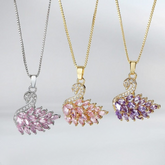 Swan Zircon Necklace