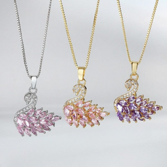 Swan Zircon Necklace