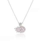 Swan Zircon Necklace