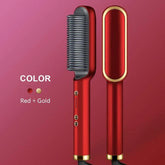 HQT-909B Hair Straightener Ceramic Heated Hair Brush