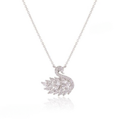 Swan Zircon Necklace