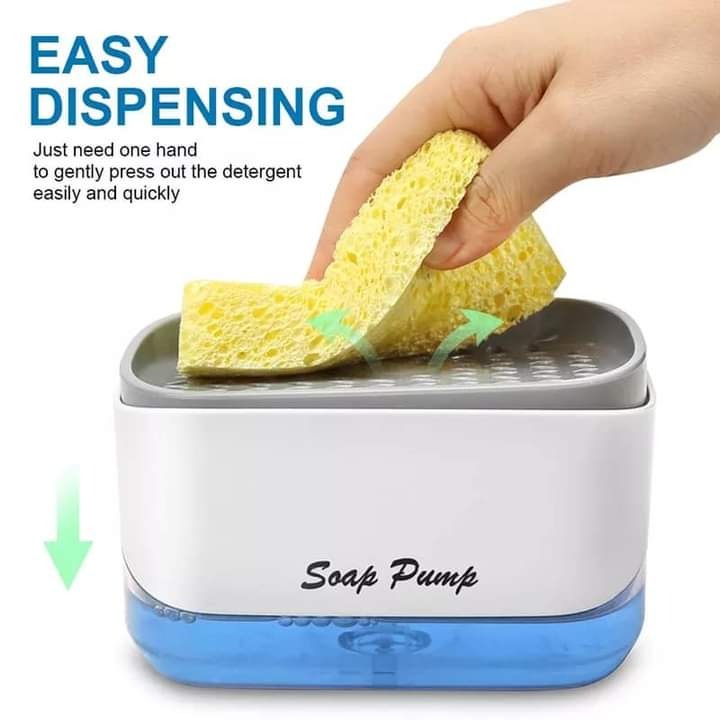 Soap Pump And Sponge Caddy Press