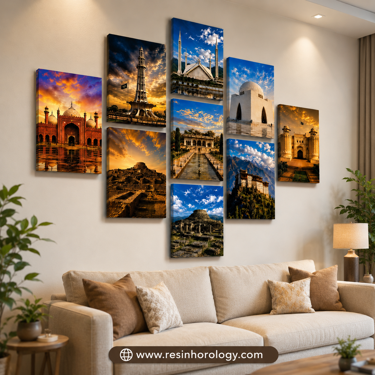 Set of 9 Premium Wall Art