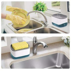 Soap Pump And Sponge Caddy Press