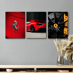 Set of 3 Premium Wall Art Photo Tiles
