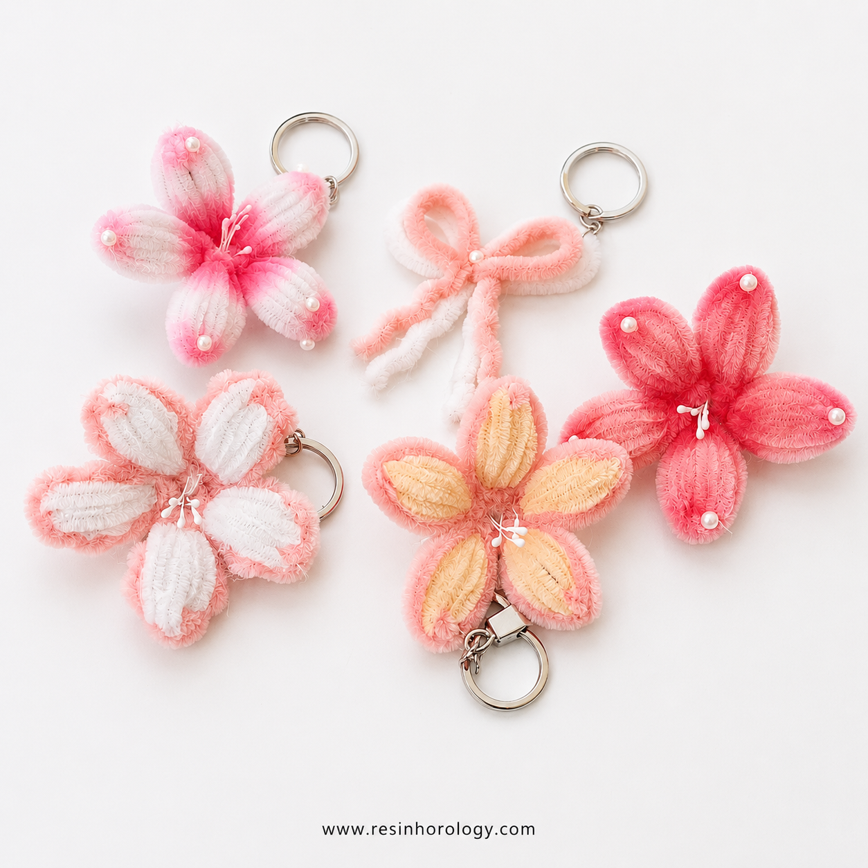 5-Decorative Pipeline Key Chain – Soft Texture Premium Accessory