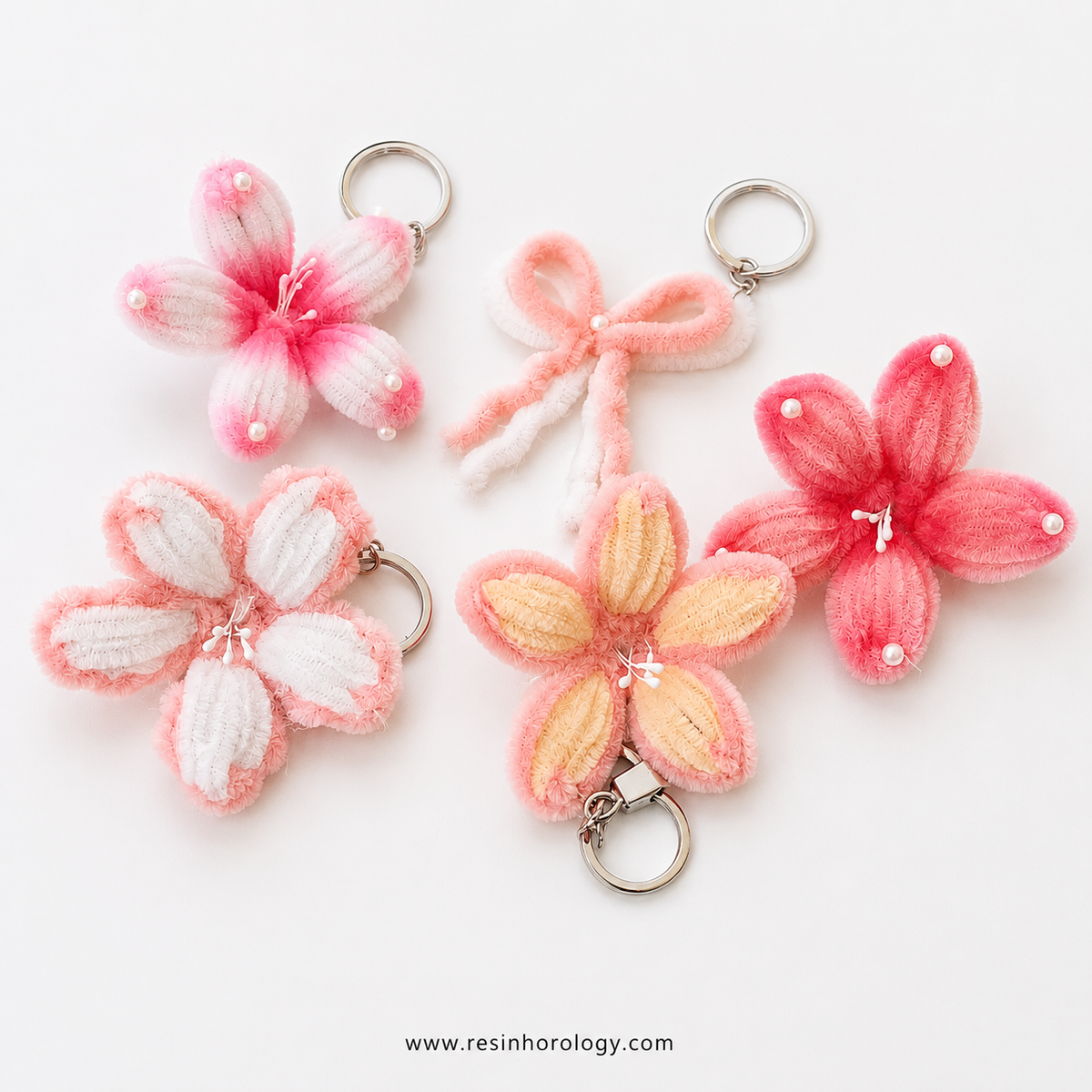 5-Decorative Pipeline Key Chain – Soft Texture Premium Accessory