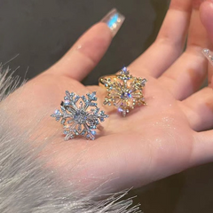 Sparkling Flower Rotating Ring