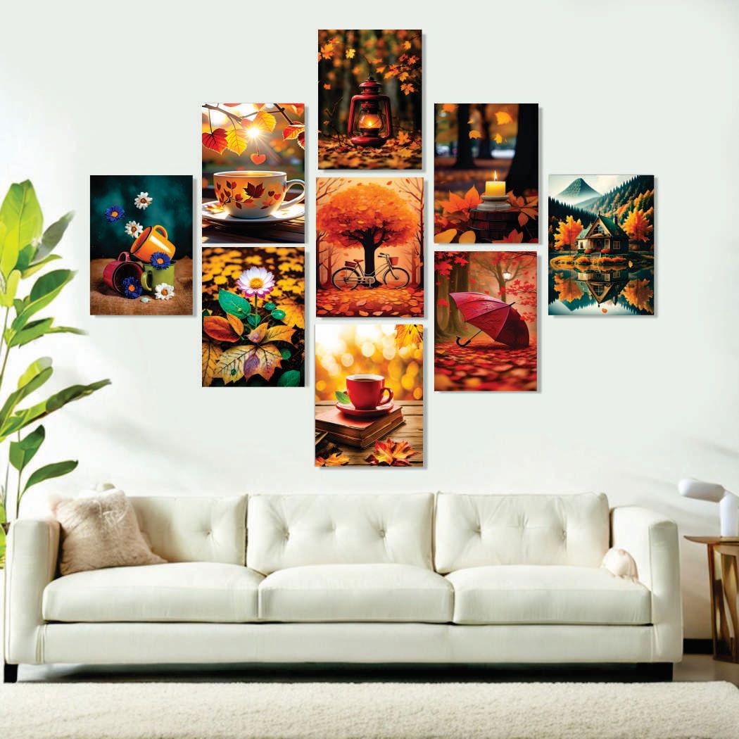 Set of 9 Premium Wall Art