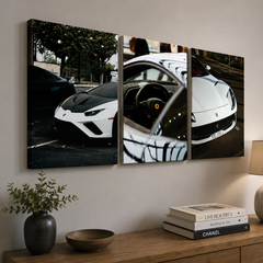 Set of 3 Premium Wall Art Photo Tiles
