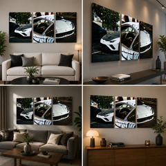 Set of 3 Premium Wall Art Photo Tiles