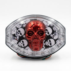 Universal 125cc Motorcycle LED Skull Tail Light